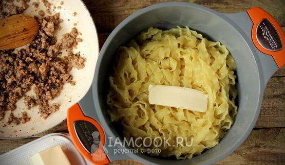 лапша с фаршем