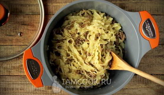 лапша с фаршем