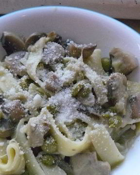 Лапша с грибами