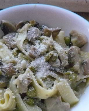 Лапша с грибами