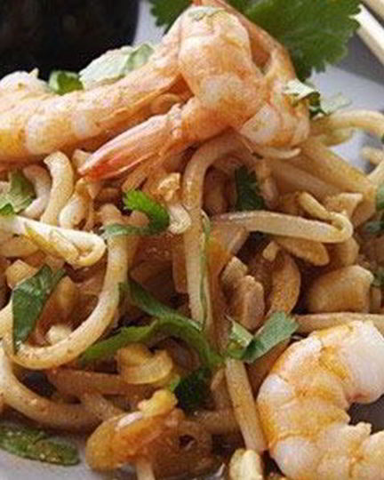Рецепт лапши с креветками по-тайски
