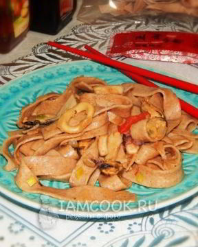 Лапша с морепродуктами