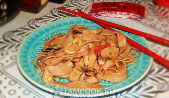 лапша с морепродуктами