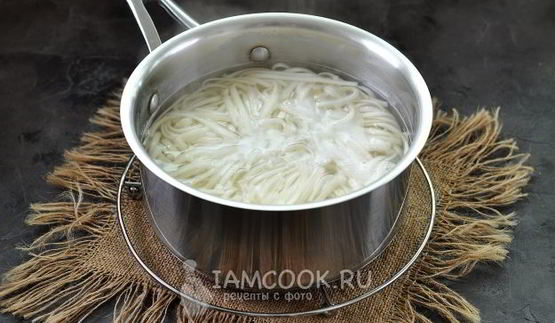 лапша удон с креветками