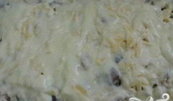 лазанья с курицей и грибами