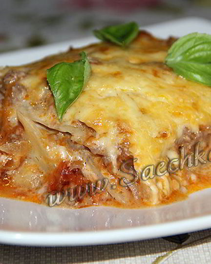 Рецепт овощной лазанья