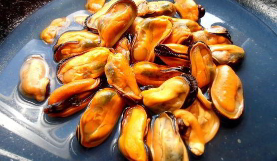 быстрые спагетти с мидиями