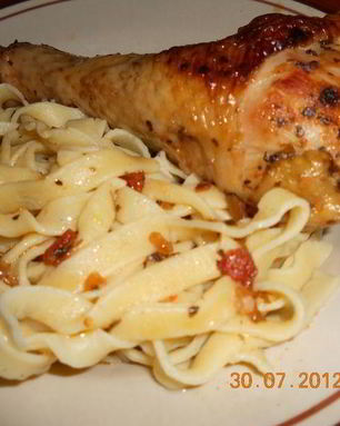 Домашняя паста с домашней курицей