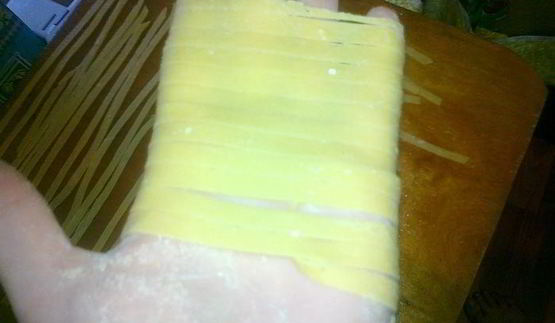 домашняя паста с домашней курицей