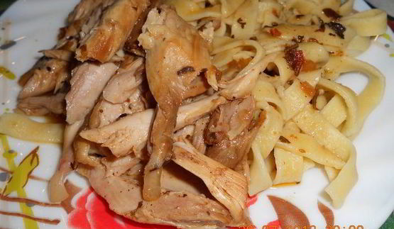 домашняя паста с домашней курицей