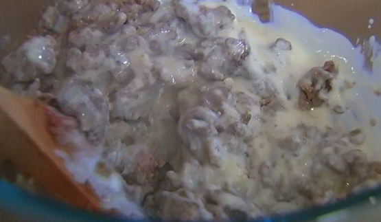 фаршированные макароны под соусом бешамель