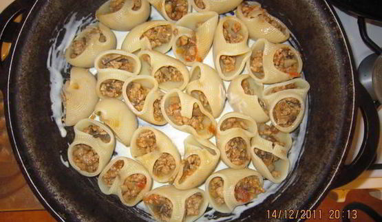 фаршированные макароны