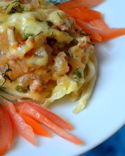 Рецепт гнездышек из спагетти