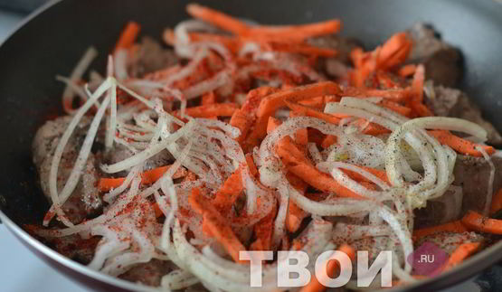 макароны по-флотски с куриной печенью