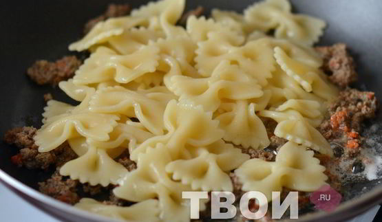 макароны по-флотски с куриной печенью