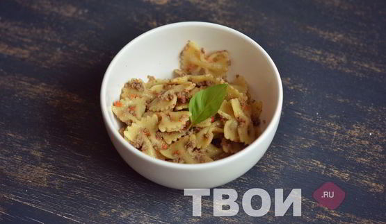 макароны по-флотски с куриной печенью