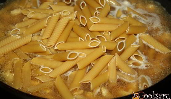 макароны по-флотски с рубленной индейкой