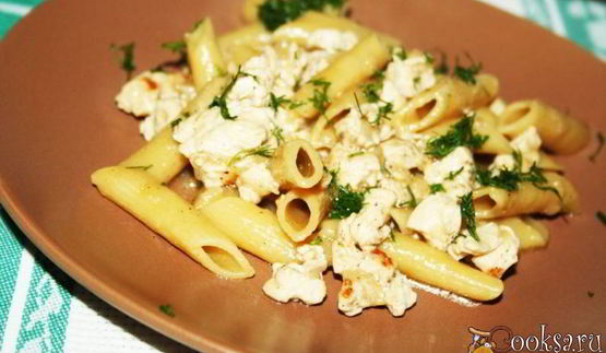 макароны по-флотски с рубленной индейкой