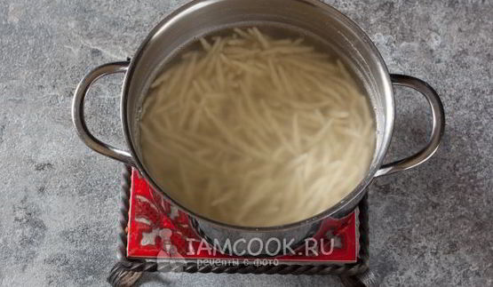 макароны с кабачками