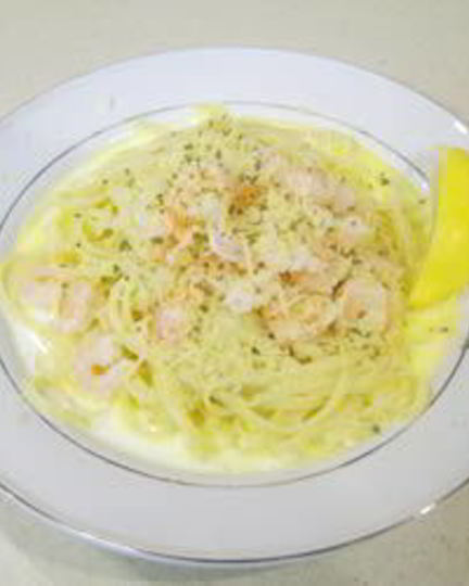 Рецепт макарон с креветками в сливочном соусе