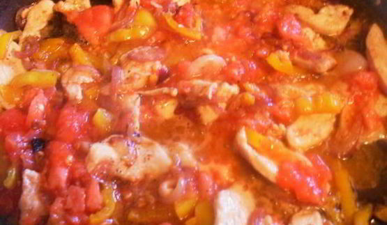 макароны с курицей и кукурузой