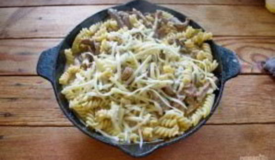 макароны с мясом под сыром в духовке