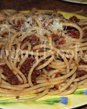 Макароны с соусом Болоньезе