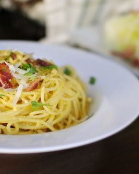 Макароны с яйцами