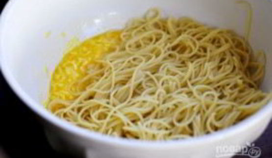 макароны с яйцами