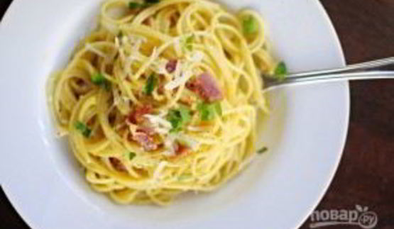 макароны с яйцами