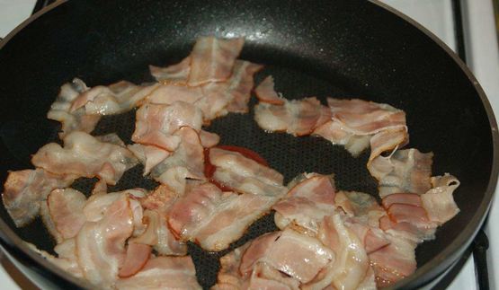 паста карбонара с беконом