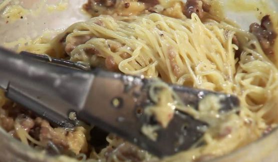 паста карбонара с панчеттой