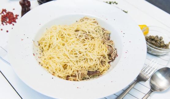 паста карбонара с панчеттой