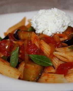 Паста с баклажанами