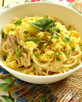 Паста с грибами и сыром