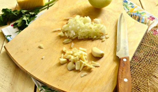 паста с грибами и сыром