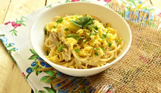 паста с грибами и сыром