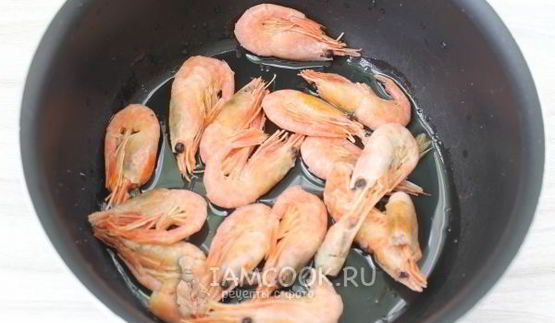 паста с креветками в сливочном соусе