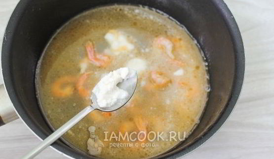 паста с креветками в сливочном соусе