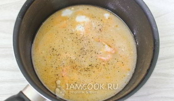 паста с креветками в сливочном соусе