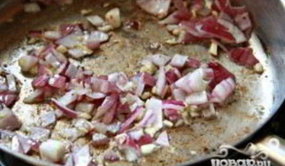 паста с курицей, беконом и рикоттой