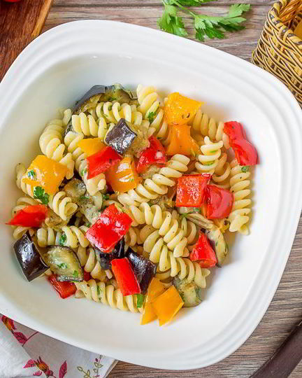 Рецепт пасты с печеными овощами