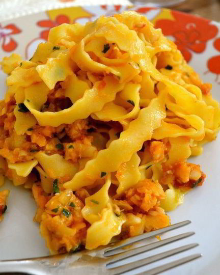 Рецепт пасты с рыбным соусом