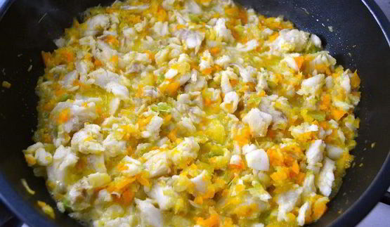 паста с рыбным соусом