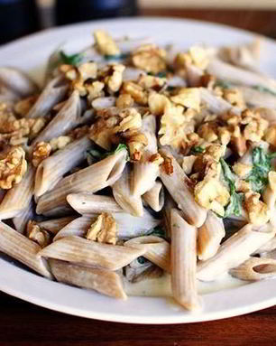 Паста с соусом из голубого сыра