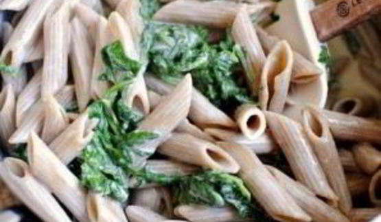 паста с соусом из голубого сыра