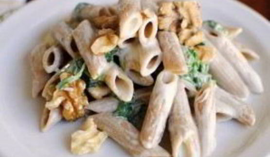 паста с соусом из голубого сыра