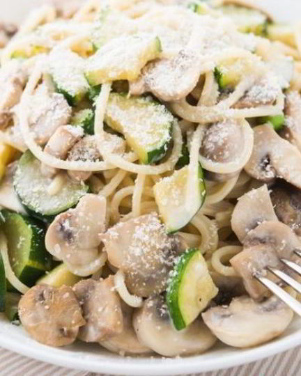 Рецепт пасты с цукини в сливочном соусе