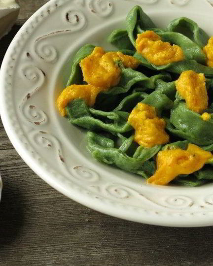 Рецепт пасты с тыквенно-сырным соусом