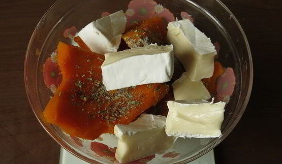 паста с тыквенно-сырным соусом